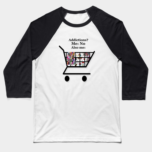 Sewing Addiction Baseball T-Shirt by The Angry Possum